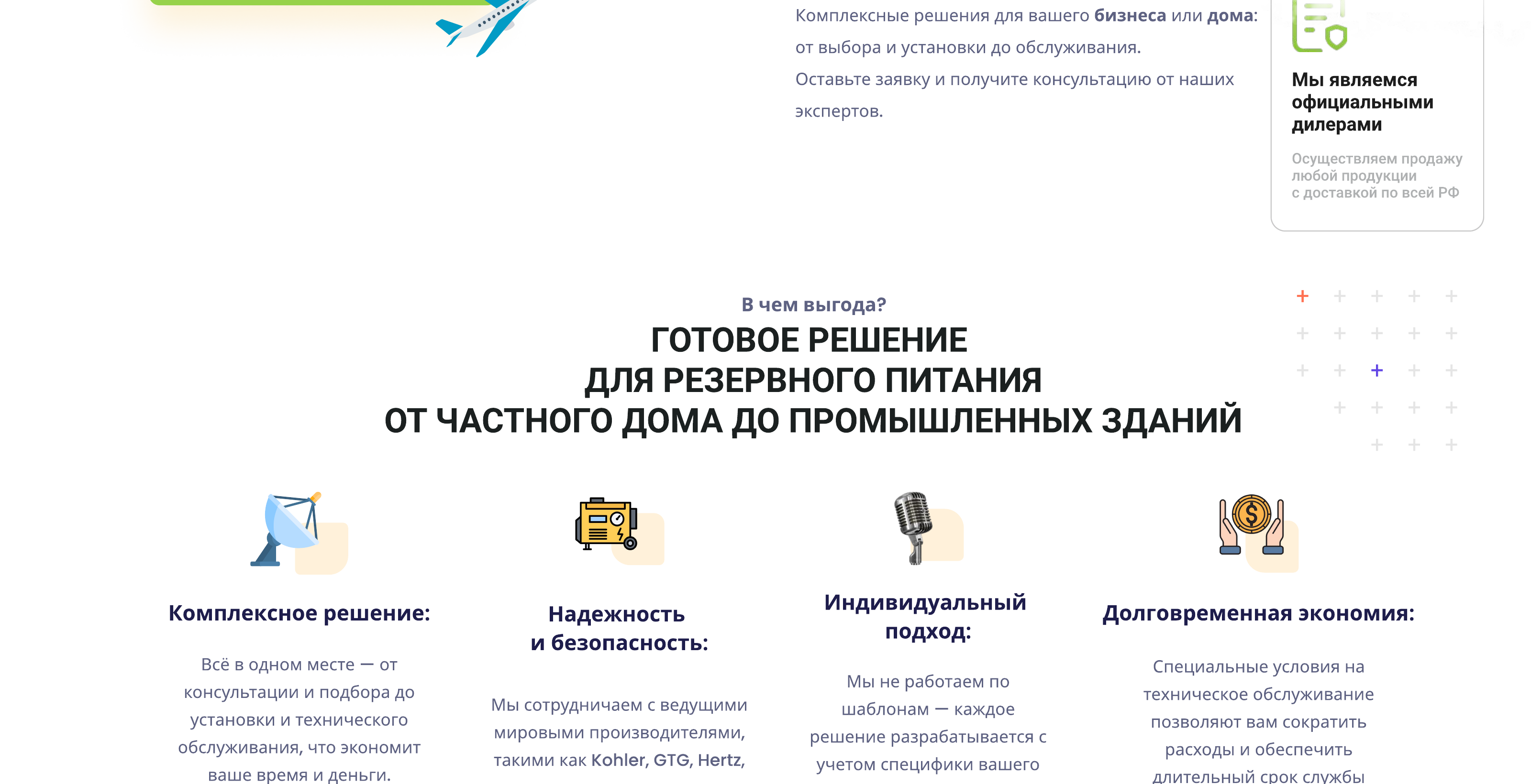 Комплексное решение: от выбора до технического обслуживания.